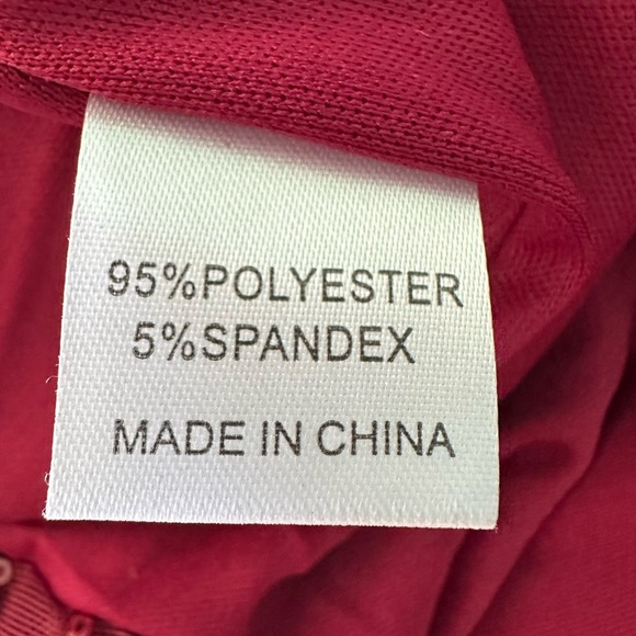 Miss Ord Red Sequin Formal Gown Size XL Full Length Front Slit Prom Wedding NWT - Picture 10 of 11